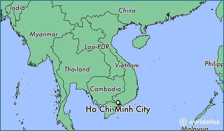 Mapa de la ciutat de ho chi minh city món