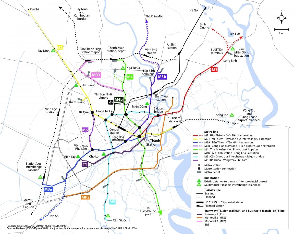ho chi minh city metro mapa