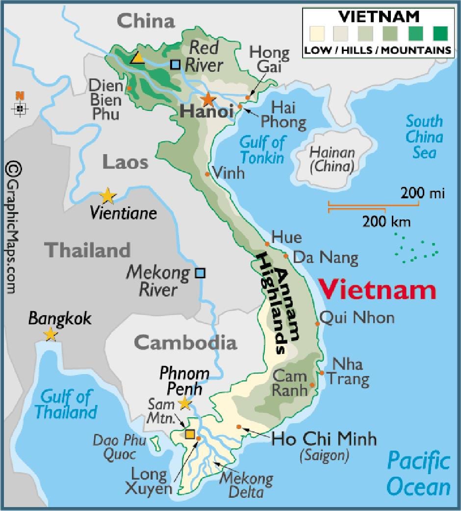 Mapa de saigon en