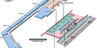 Saigon mapa de l'aeroport